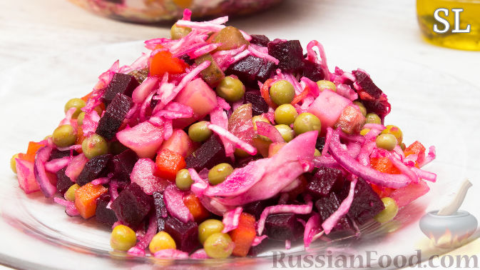 Винегрет с квашеной капустой