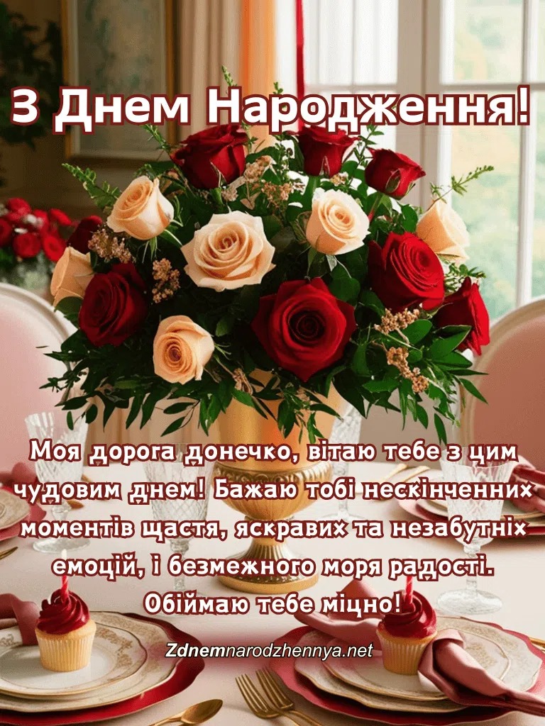 картинки з Днем народження донечки
