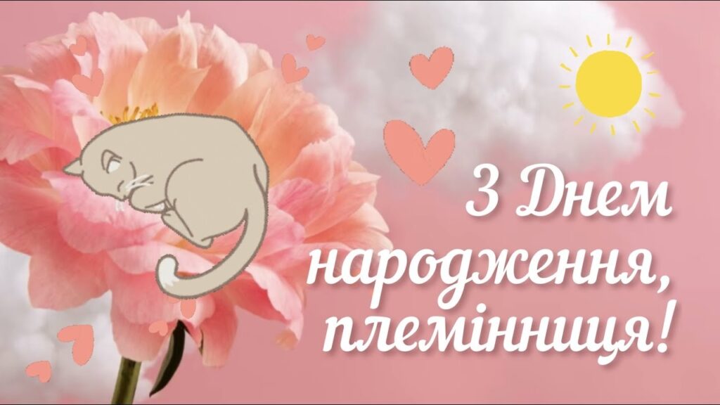 привітання з днем народження племінниці